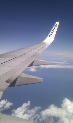 Flot flyvevejr på vej Til London
